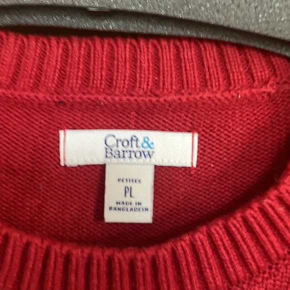 Relist 2/21 ❌ Croft & barrow classic crewneck fair isle sweater LP - Picture 7 of 16